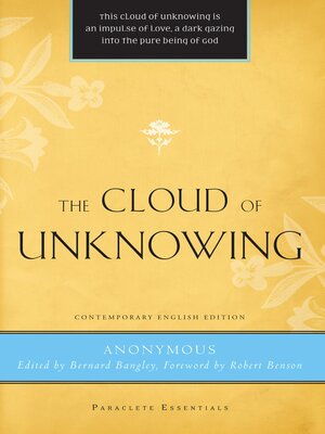 cover image of The Cloud of Unknowing